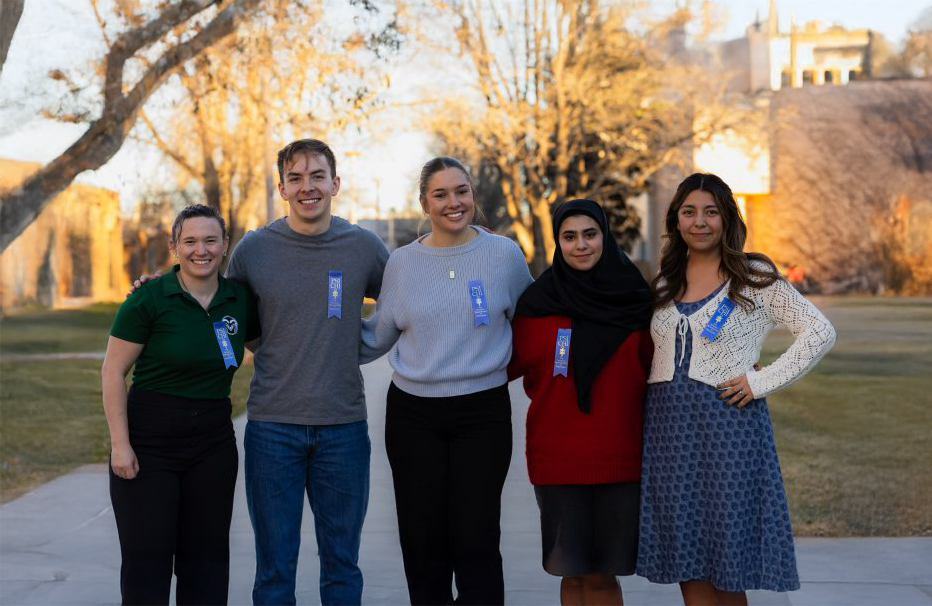 CSU Psychology students on campus in fall